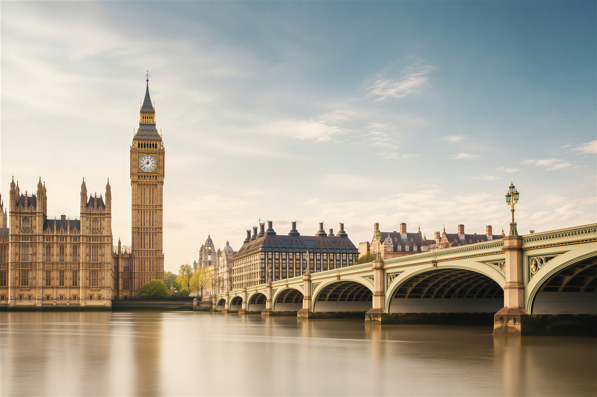 Fototapeta Widok na Big Ben i most